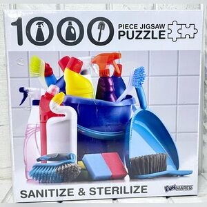 Funwares Sanitize And Sterilize 1000 Piece Jigsaw Puzzle 27x19 Post-COVID Series